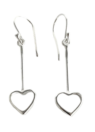 Sterling Silver heart earrings