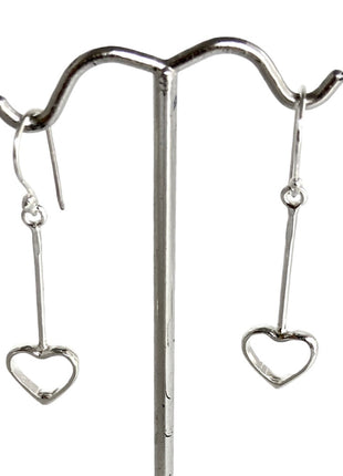 Sterling Silver heart earrings