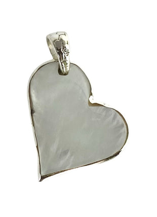 Sterling Silver Heart Pendant with Bubbles