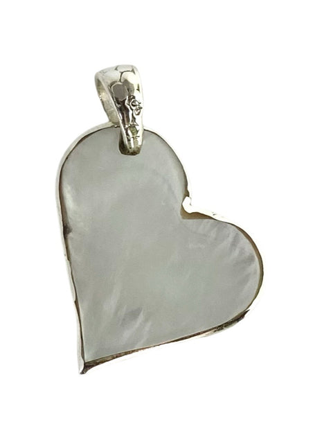 Sterling Silver Heart Pendant with Bubbles