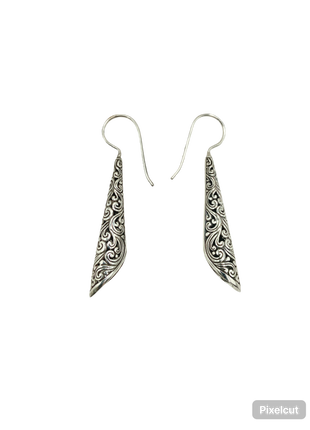 Sterling Silver Filigree Drop Earrings