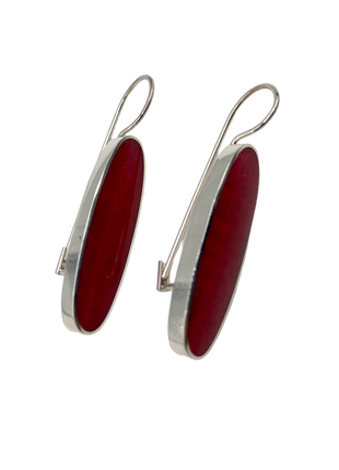 Red Coral Earrings