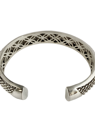 Sterling Silver Mesh Cuff Bracelet
