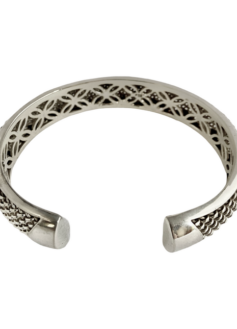 Sterling Silver Mesh Cuff Bracelet