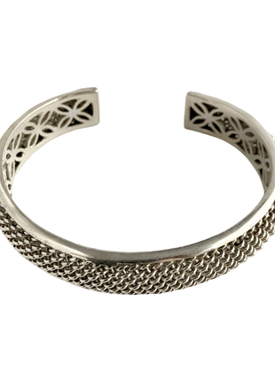 Sterling Silver Mesh Cuff Bracelet